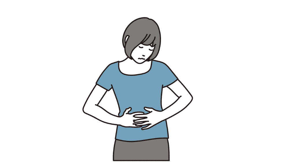 お腹硬いと感じている女性